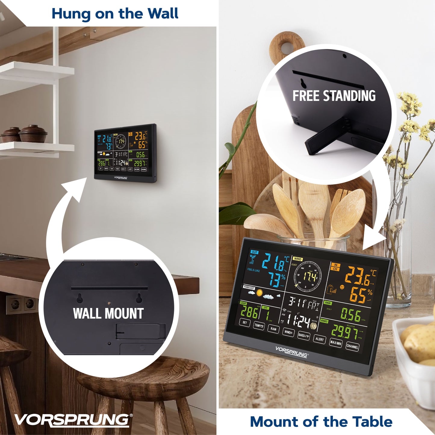 WiFi Weather Station with Outdoor Wireless Sensors