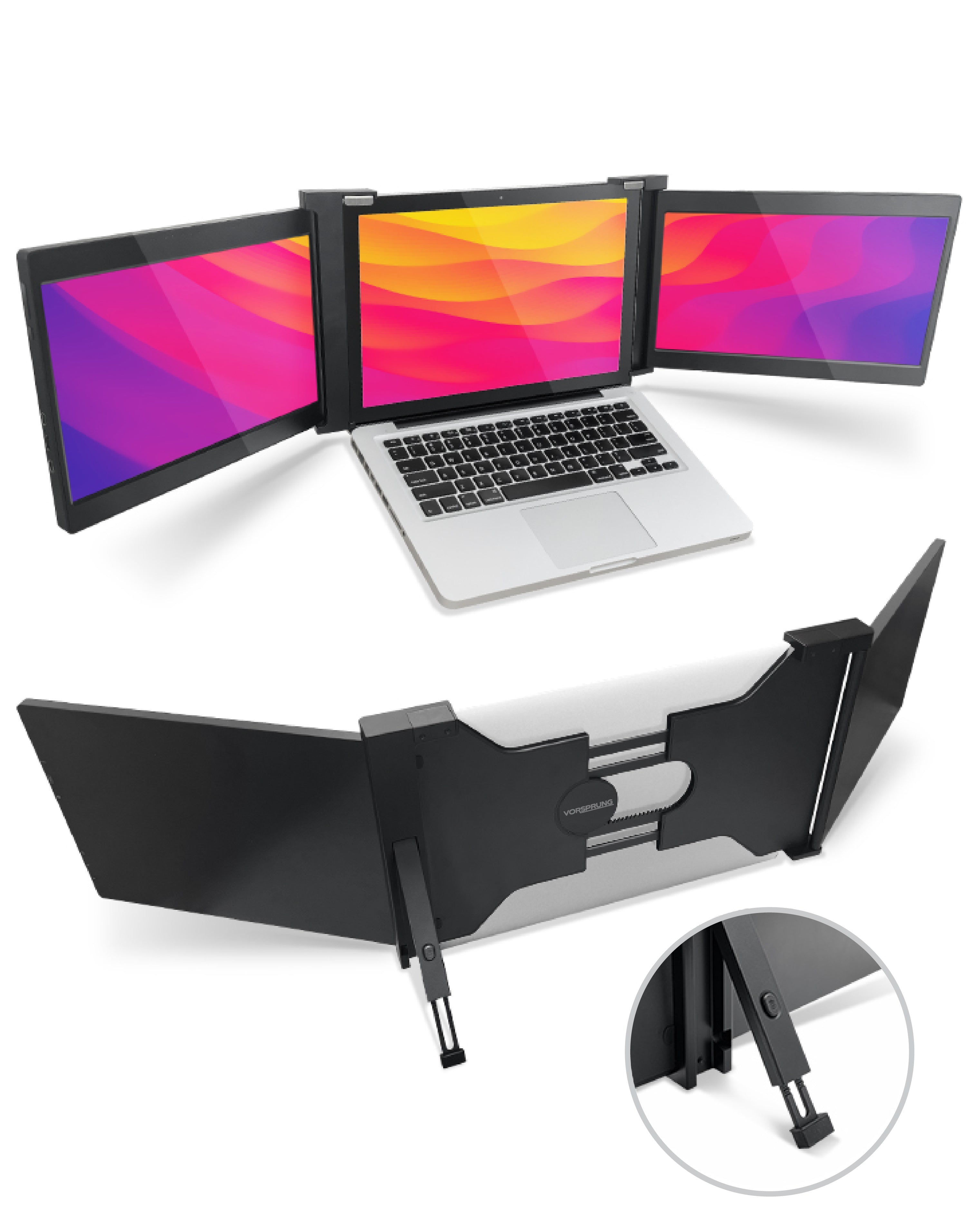 Triple Screen Laptop Extender – VORSPRUNG®