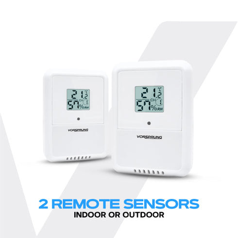 WiFi Weather Station with Outdoor Wireless Sensors + 2 Extra Sensors