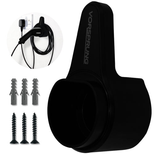 Type 2 | EV Cable Holder | Wall Mounted | Compatible With All Type 2 Chargers | Fixing Kit Included | Indoor / Outdoor