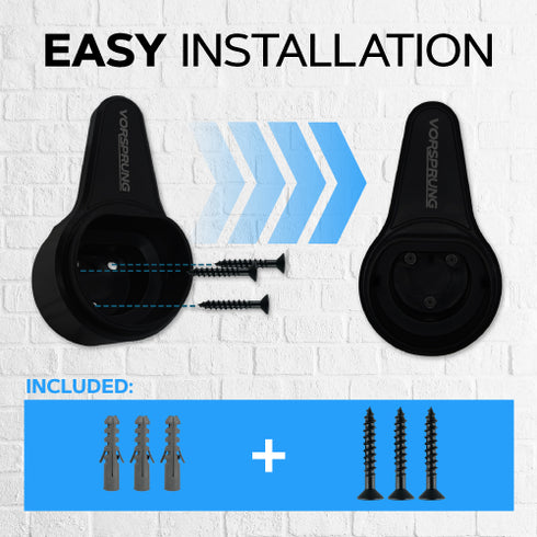 Type 2 | EV Cable Holder | Wall Mounted | Compatible With All Type 2 Chagers | Fixing Kit Included | Indoor / Outdoor