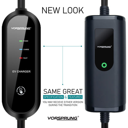 10A to UK 3 Pin | 2.2kW | Type 2 to 3 Pin Plug Portable EV Charger | Granny Charger | 5 to 10 Metres | Charge anywhere | Free Carry Bag