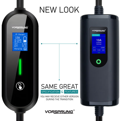 CEE Plug to Type 2 32A Portable EV Charger | Commando Socket / Plug |  5 to 8 Metres | 10A to 32A Variable | Up to 7.4kW | Free Carry Bag