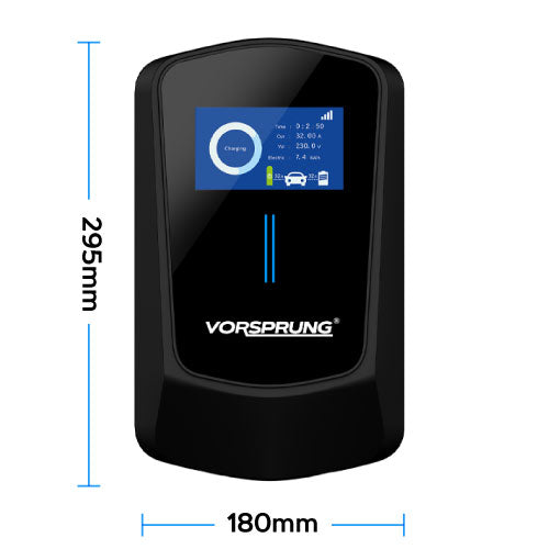 Titan Pro (22kw) - EV Charger | Up to 22kW | Type 2 | LCD Screen / Smart App | Three Phase for Commercial & Domestic Use | 5m Cable included | Indoor/Outdoor | Universal Wall Box