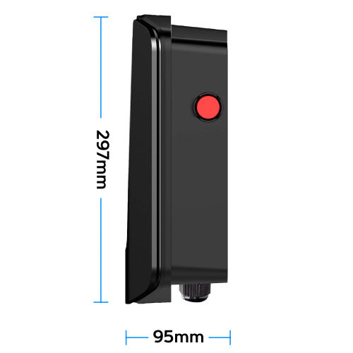 DarkKnight - EV Oplader | LCD Scherm / Slimme App | 7.4kW | Type 2 | Enkelfasig voor Thuis / Zakelijk | 5m Kabel inbegrepen | Binnen/Buiten | Universele Wanddoos 