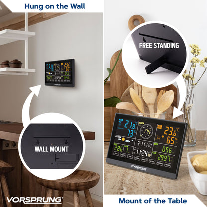 Station météo WiFi avec capteurs sans fil extérieurs 