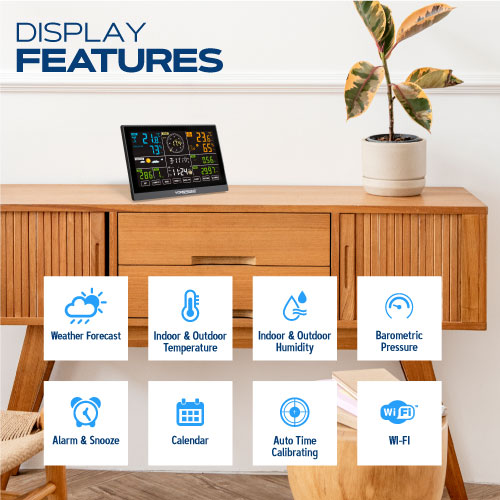 WiFi Weather Station with Outdoor Wireless Sensors