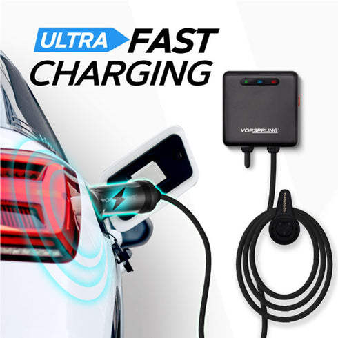 Nano - EV Wall Charger | Smart & Compact | 7.4kW | Type 2 | Single Phase for Home / Business | 5m Cable included | Indoor/Outdoor | Universal Charger