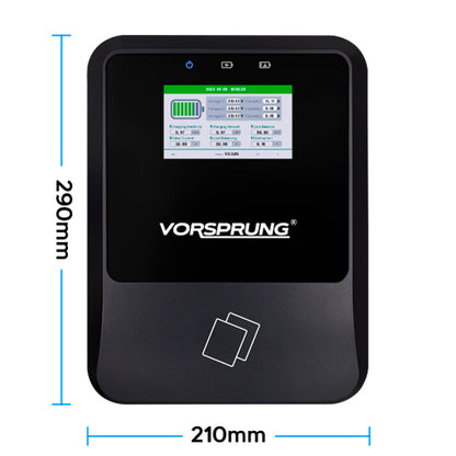 NightHawk Pro (22kw) - EV Charger | Up to 22kW | Solar Compatible / LCD / Smart App | Type 2 | Single Phase or Three Phase for Commercial and Business Use | 5m Cable included | Indoor/Outdoor | Universal Wall Box