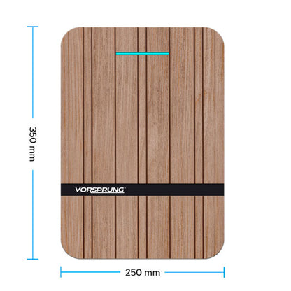 Avant - EV Charger | Premium Wood Finish / Smart App | 7.4kW | Type 2 | Single Phase for Home / Business | 5m Cable included | Indoor/Outdoor | Universal Wall Box