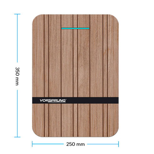 Avant - EV Wall Charger | Premium Wood Finish / Smart App | 7.4kW | Type 2 | Single Phase for Home / Business | 5m Cable included | Indoor/Outdoor | Universal Charger