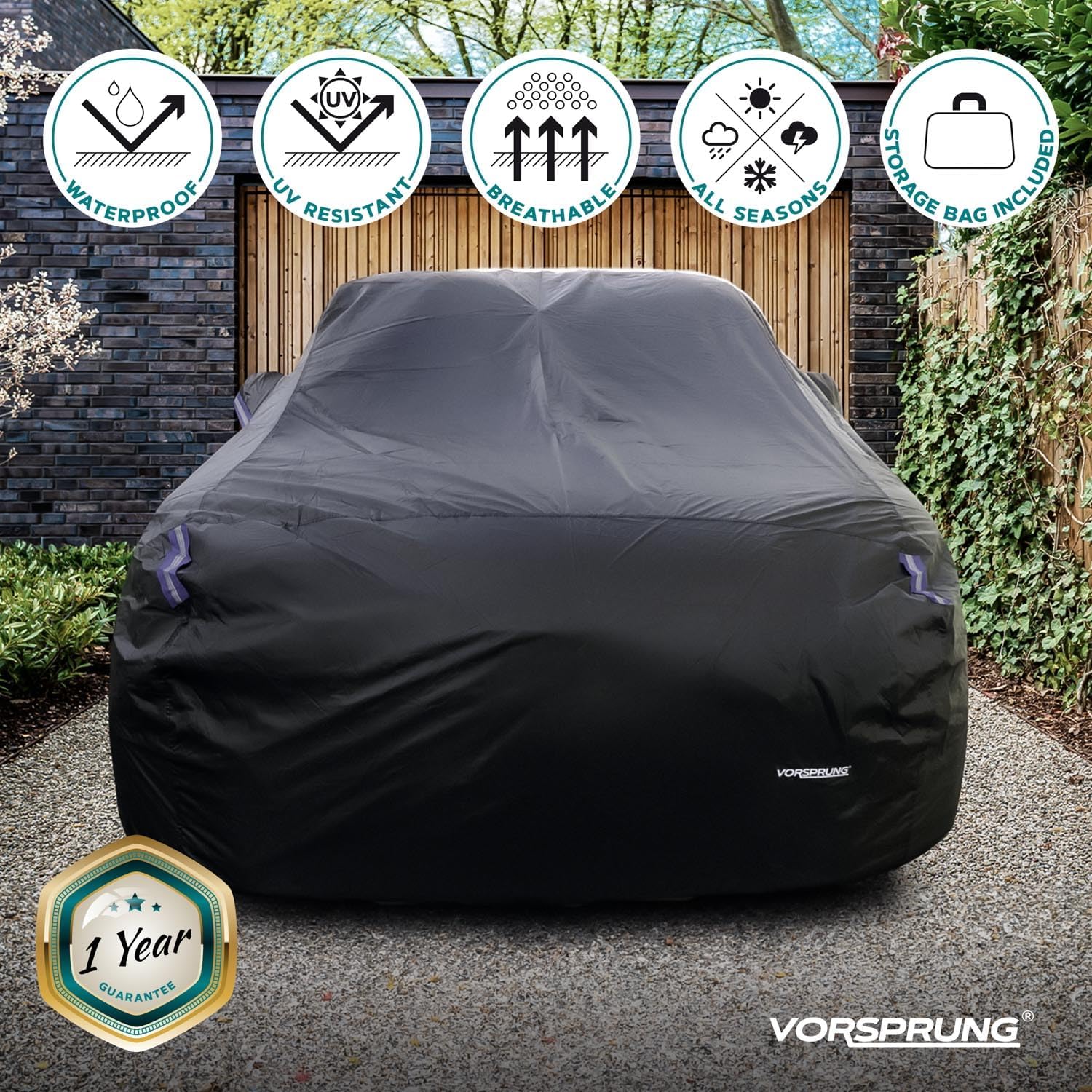 Vorsprung Universal Car Cover Waterproof All Weather Snowproof U VORSPRUNG
