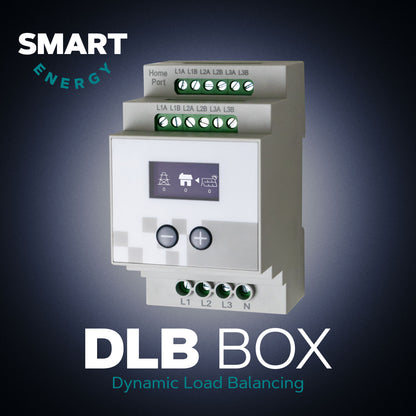 Vorsprung DLB Box – Dynamic Load Balancing for Alpha Max EV Charger | Solar PV Charging, OLED Display, DIN Rail Mount