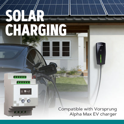 Vorsprung DLB Box – Dynamic Load Balancing for Alpha Max EV Charger | Solar PV Charging, OLED Display, DIN Rail Mount