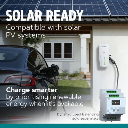 Alpha Max (Untethered) - 7.4kW EV Charger | RFID, Ethernet and WiFi Connectivity | Type 1 & Type 2 | Single Phase, IP55, Adjustable Power, Smart App | 5 Year Warranty