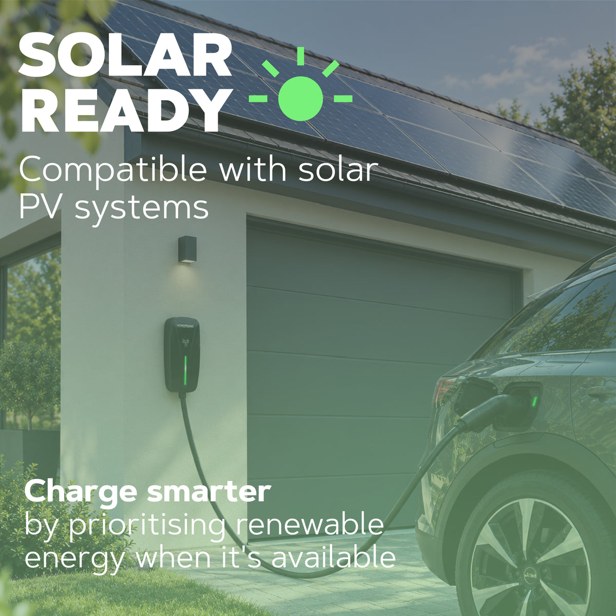 Apex (Tethered) - 22kW EV Charger | RFID, Ethernet and WiFi Connectivity | Type 2 | Single & Three Phase, IP65, 5m Cable, Adjustable Power, Smart App | 5 Year Warranty