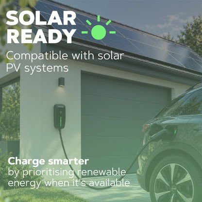 Apex (Tethered) - 22kW EV Charger | RFID, Ethernet and WiFi Connectivity | Type 2 | Single & Three Phase, IP65, 5m Cable, Adjustable Power, Smart App | 5 Year Warranty